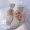 Boots In Autumn Winter Elastic Knitted Women Platform Ankle Female Crystal Flower Tassel Short Chunky Booties Shoes