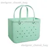 Beach Bags Summer Beach Bogg Bag Large Women designer pvc eva Tote Shopping Bog Bags Basket Bags cusom Lady Storage Washable Silicone Bog Bags Eco O416# T240301