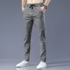 Pants Summer Ice Silk Pants Men's Ultrathin Cooling Quickdrying Sports Casual Pants Men's Elastic Loose Straight Trousers BS09