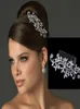 Säljer Headpieces Wedding Bride Hair Combs Flower Style Rhinestone Crowntiaras Bridal Headpieces Wedding Accessories Silver4338189
