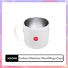 Kontrol Xiaomi Özel Paslanmaz Çelik Kupalar Bardaklar Beyaz Doldurulabilir Çay Buzlu Kahve Fincan Sıcak Soğuk Kullanım Seyahat Turizm Lüks Yeni Varış 2021