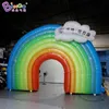 wholesale Free Express 6.5x4.5m event decorative inflatable Rainbow archway air blown cartoon entrance decoration for sale toys sport