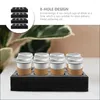 Take Out Containers 4pcs 8-Holes Cup Holder Foam Carrier Tray Drink Takeout Beverage Delivery Tool