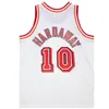 قمصان كرة السلة المخيمة تيم هارداواي #10 1990-91 96-97 Mesh Hardwoods Classic Retro Jersey Men Women Youth S-6XL