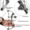 Bow Arrow Archery 9.5 Mini Compound Bow and Arrows Set for Outdoor Target Shooting Hunting Games Pocket Bow Survival Bow R/L Hand Gift YQ240301