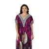 Ethnic Clothing African Short Sleeve Dashiki Summer Plus Size Casual Print Abaya Womens Traditional Kaftan Tunic All Season Dress