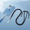 Universal TPU Mobiltelefon Anti-Lost Lanyard Card Packning Nylon Löstagbar telefon hängande sladdband