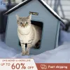 Mats Furrybaby Outdoor Cat łóżko z podkładką ogrzewania zwierząt w zimie, odporna na warunki atmosferyczne i podwyższone schronienie dla kotów na zewnątrz