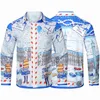 Men's T-Shirts Mens Shirt classic Casablanca Shirts fancy shirt Fashion long sleeve T-shirt 240301