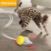 Toys Automatic Interactive Cat Toys Kittens Mouse Gay Ball Electronic Cats Toys con giocattolo da caccia per gatti intelligenti a LED leggera