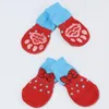 Vêtements pour chiens Chaussettes pour animaux de compagnie Antidérapant Tricoté Chiot mignon Noël Hiver Chaud Teddy Laine Petit