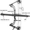 Bow Arrow Tir à l'arc Déclencheur de bille en acier Arc classique composé Lanceur de piste de bille en acier Assistant de tir continu Outil d'arc à double usage YQ240301