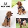 Veste en Denim noir pour chien, Double trou, Design Vintage, Jean pour petits et moyens chiens, bouledogue Terrier, manteau Beagle, vêtements pour animaux de compagnie, 240228