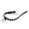 Collane con ciondolo Spike Punk Collare girocollo per ragazza Goth Pentagramma Collana Emo Neck Strap Cosplay Chocker Accessori gotici9275439 Dheam