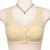 BRAS 2024 BRA FOR WOMEN WIRE FREE COTTON COTTON UNDEWEAR FRONTURE BRASSIERE WOMENS LINGERIE LARGE BUST 48 50 52 B Cカップ