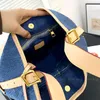 Sac de créateur vintage Denim sacs femmes fourre-tout sacs à main de luxe mode sac à bandoulière bleu Denim messager sacs à main