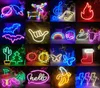 Nocne światła Style LED Neon Light Znak do pokoju dziecięcego Pokój Dzieci Party Sypialnia Dekoracja ślubna Lampa sztuki Ściana Prezent Światła Noc