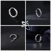 Hoop Ohrringe Aoedej 1/2 PCs Punk Edelstahl Ohrring Silber Farbe Blume Knorpel Hip Hop Tragus Piercings Schmuck Schmuck