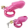 Pink Plastic Device Penis Ring CB6000 CB6000S Cock Cage Cage Penis Sleve Lock Adult Games Sex Toys G7-3-5 2104087150577