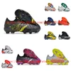 Meninos Mulheres Sapatos de Futebol Chegada Mens Freakes .1 Low FG Cleats Botas de Futebol de Tornozelo Alto Treinamento de Couro Preto Rosa Tamanho 35-45EUR