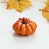 装飾花ミニ人工ハロウィーンカボチャ装飾シミュレーション野菜DIYクラフトホームパーティープロップファームハウス収穫