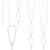 Ожерелья с подвесками Xiaojingling, 1 ряд, жемчужные бусины, ожерелье с каплями воды, ожерелье для женщин и девочек, свадебные украшения W0179, доставка Pe Dh7Sa