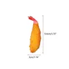 Decorative Flowers Artificial Fried Tempura Shrimp Simulated Chicken Decorations Simulation Tempuras Toy Drop