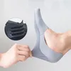 Männer Socken Sommer Flach Unsichtbar 3 Paar Nahtlose Seide Atmungsaktive Baumwolle Unten Socke Silikon Anti-slip Männer Einfarbig