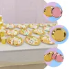 Disposable Dinnerware 25 Pcs Paper Plates Round Cake Pan Birthday Party Supplies For