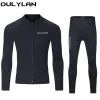 Pakken Oulylan 3mm Duiken Wetsuit Jassen En Broek Mannen Vrouwen Neopreen Duiken Kitesurfen Onderwater Kleding Pak Ritssluiting