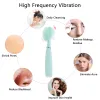 Enheter Mini Electric Facial Cleaning Brush Sonic Vibrator Waterproof Por Cleaner Face Brush Washing Massage Silicone Beauty Skin Care