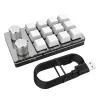 Pads, Bluetooth, kabellos/USB, 12 Tasten, 2 Knöpfe, mechanische Tastatur, 39 Tasten, Gaming-Tastaturkürzel, programmierbare Tastaturtasten, benutzerdefiniertes Makro