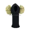 Abbigliamento per cani Cappello levriero italiano Whibit Lana invernale con palla Consegna a goccia calda e carina Dhvf9