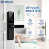 Akıllı Kilit Yrhand Tuya Wifi Fechadura Eletronica Dijital Kapı Biyometrik Kamera Parmak Kart Parolası Ev için