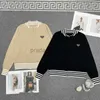 Neue PPA frauen Pullover Zipper Rundhals Mode Lässig Dreieck Brust Abzeichen Strickjacke Frau Mäntel Designer tops