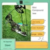 Bow Arrow Mini Linglong Compound Bow and Archery Pocket Pocke Bow Bågskytte Utrustning utomhusinriktning Non krökt båge mini Bow Laser YQ240301