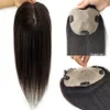 Skin Base Human Hair Topper With 4 Clips In Silk Top Virgin European Hair Toupee for Women Fine Hairpiece 12X13cm 15X16CM 240222