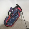 Golf Bags Stand Bags New GOLF bag Blue nylon cloth bag shoulder ultra light bracket bag Golf supplies large capacity Contact us to view pictures with LOGO