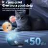 Toys High Quality Smart Cat Toys Automatic Rolling Ball Electric Silicone AntiBite AntiFall Rotating Shine Interactive Pet Dog Toy