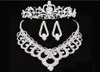 Bruidskronen Accessoires Tiara's Haarketting Oorbellen Accessoires Bruiloft Sieraden Sets Goedkope mode-stijl bruid HT1431564995