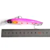 LURS 10pcs / lot à chaud vendoir Minnow Fishow Laser Laser Floating Wobblers 11cm 13,5 g Bât dur Bass Bass Fresh Saltwater Plastic Tackle de pêche en plastique