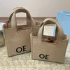 Borse firmate Loes per le donne Borsa intrecciata in paglia di nuova moda Cestino della spesa Borse per la spesa Borsa da donna di lusso di alta qualità Borsa da esterno