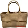 Botte Venetas Arco Tote Bags Genuine Leather Handbags 2024 New Bag Suede Woven Shopping Bag Tote Bag Large Capacity Bucket Bag Handheld Womens BagHB6 with logo