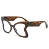Solglasögon överdimensionerade leopardrosa fjärilskvinnor för män trendig designer vintage punk damer stora ram solglasögon
