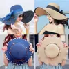 Sombreros de ala ancha Verano Protección solar Playa Sombrero de paja Mujer Versátil Mujer Moda Grande Sombrero Playa 83