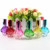 Bottle 10pcs 10ml Colorful Rose Shaped Glass Perfume Bottle Refillable Sample Portable Empty Atomizer Mini Travel Parfum Spray Bottles