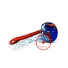 Mais recente Colorido Heady Fritted Fumar Tubos De Vidro Portátil Handmade Seco Erva Tabaco Filtro Colher Tigela Inovador Handpipes Cigarro Titular DHL