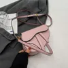 2023 verão nova moda portátil um ombro crossbody sela saco das mulheres popular estilo ocidental textura cor sólida pequeno saco 8u0z 2024