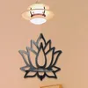 Decoratieve platen Lotus hoekplank display organisatie opslag voor woonkamer muur decor slaapkamer thuis