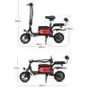 Bicicletta pieghevole per adulti Scooter elettrico Batteria al litio super portatile Mini City Scooter Batteria di stoccaggio portatile Piccola bici elettrica